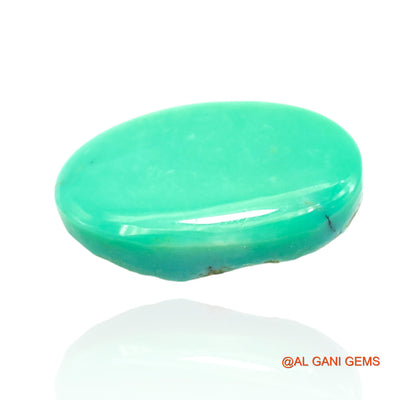 14.00 Cts Unheated Arizona Turquoise Loose Gemstone Oval Cabochon Natural 21x12x6 mm T-285