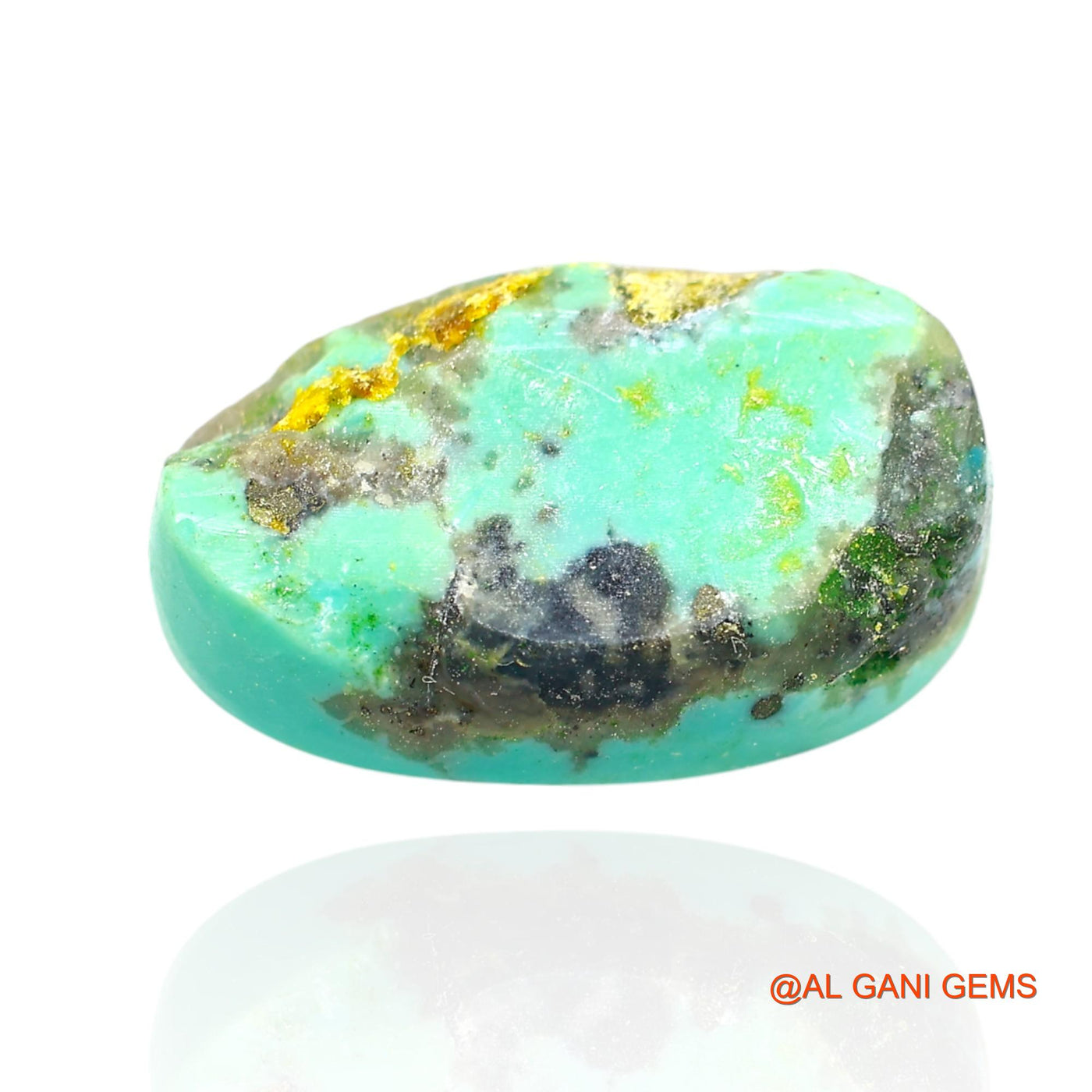 15.00 Cts Natural Arizona Turquoise Oval Cabochon Loose Gemstone For Jewelry 20x12x7 mm T-286