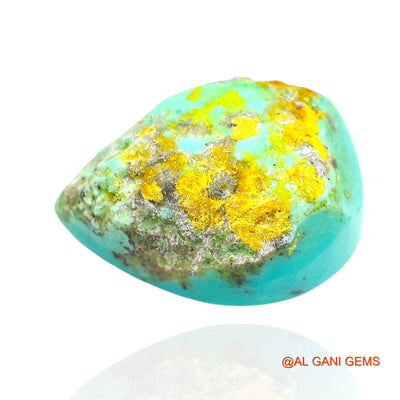 18.00 Cts Natural Arizona Turquoise Pear Cabochon Loose Gemstone For Jewelry 20x13x9 mm T-290