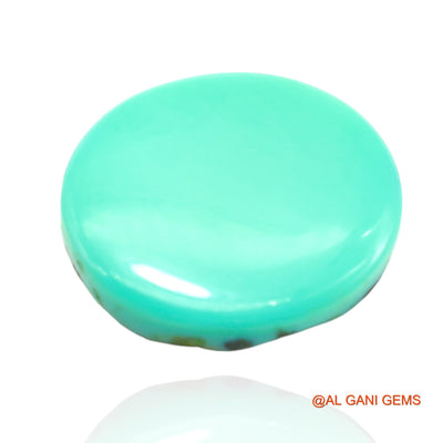 14.00 Cts Unheated Arizona Turquoise Loose Gemstone Oval Cabochon Natural 18x16x5 mm T-291