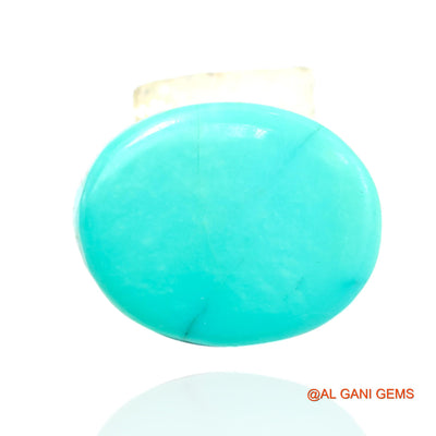15.00 Cts Natural Arizona Turquoise Oval Cabochon Loose Gemstone For Jewelry 18x15x7 mm T-294