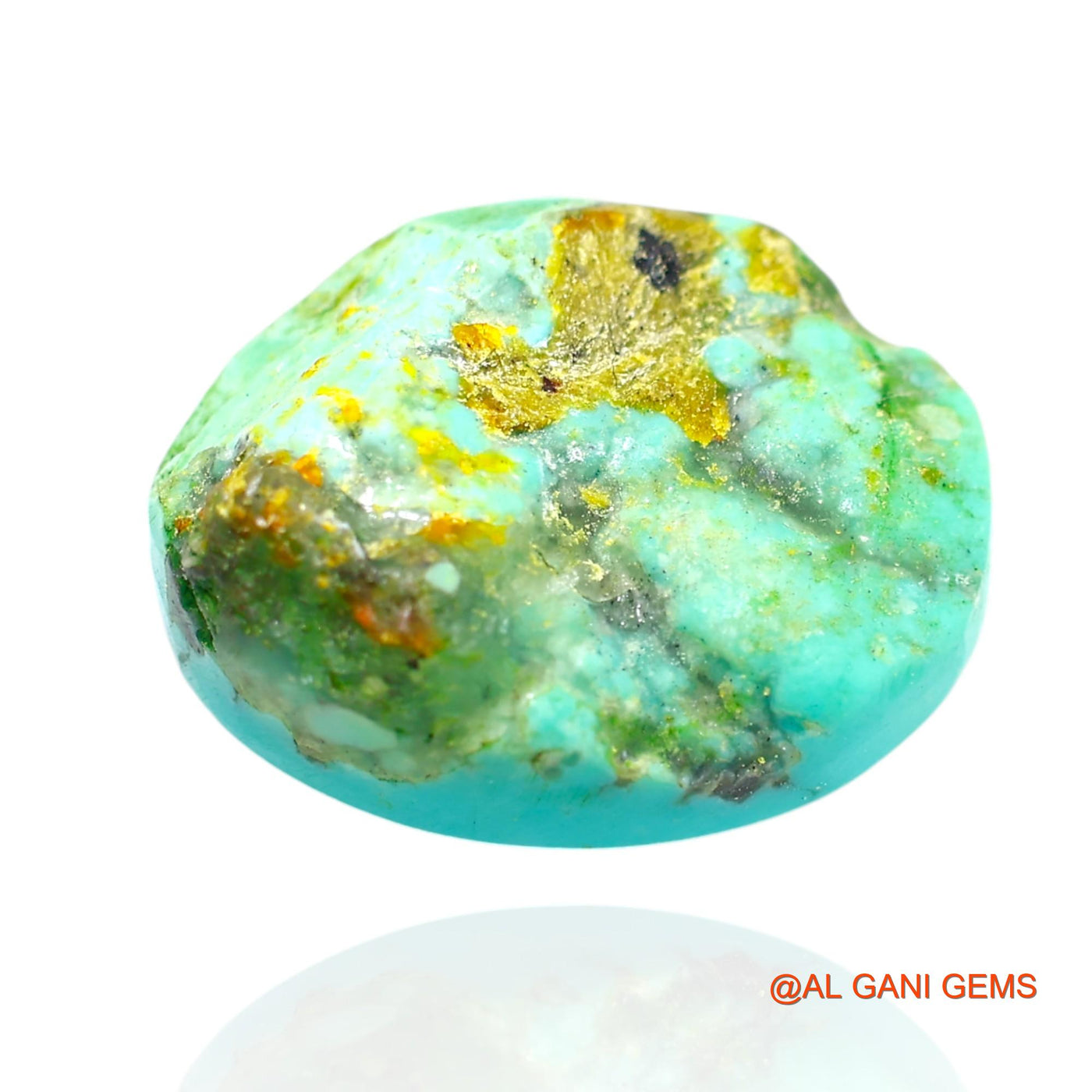 15.00 Cts Natural Arizona Turquoise Oval Cabochon Loose Gemstone For Jewelry 18x15x7 mm T-294