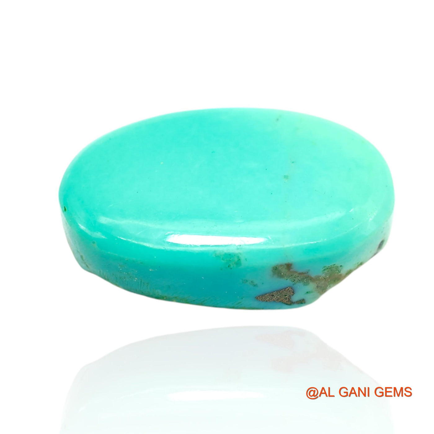 13.00 Cts Natural Arizona Turquoise Loose Gemstone Oval Cabochon 20x12x6 mm T-295