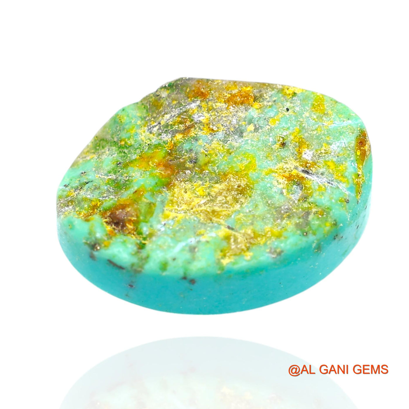 17.00 Cts Natural Arizona Turquoise Loose Gemstone Oval Cabochon 19x13x8 mm T-296