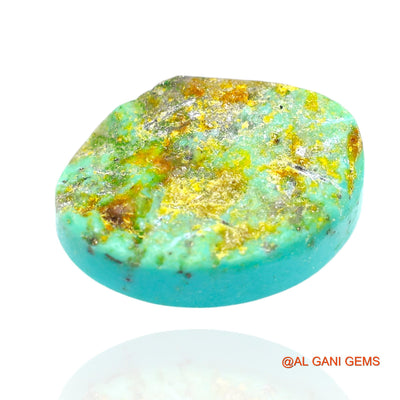 17.00 Cts Natural Arizona Turquoise Loose Gemstone Oval Cabochon 19x13x8 mm T-296