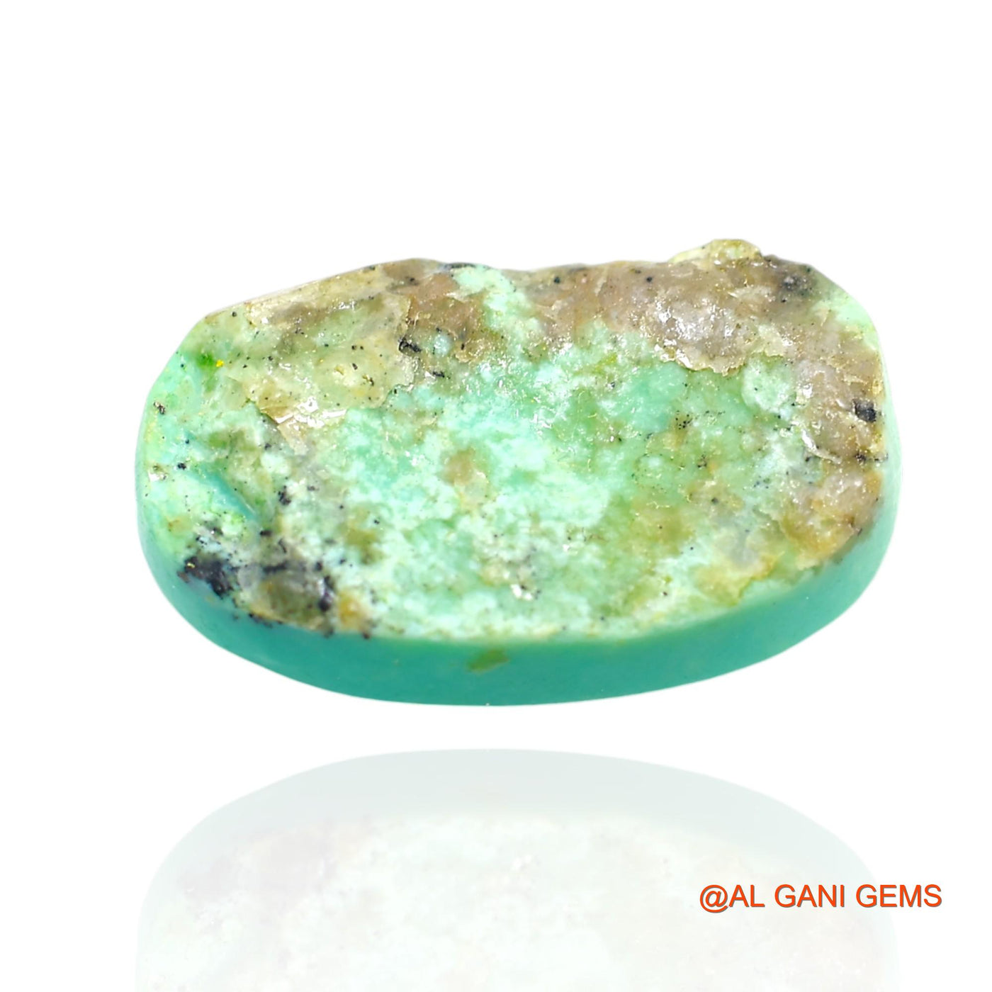 Natural Untreated Turquoise Loose Gemstone Oval Cabochon From Arizona 13.00 Cts 20x12x6 mm T-304