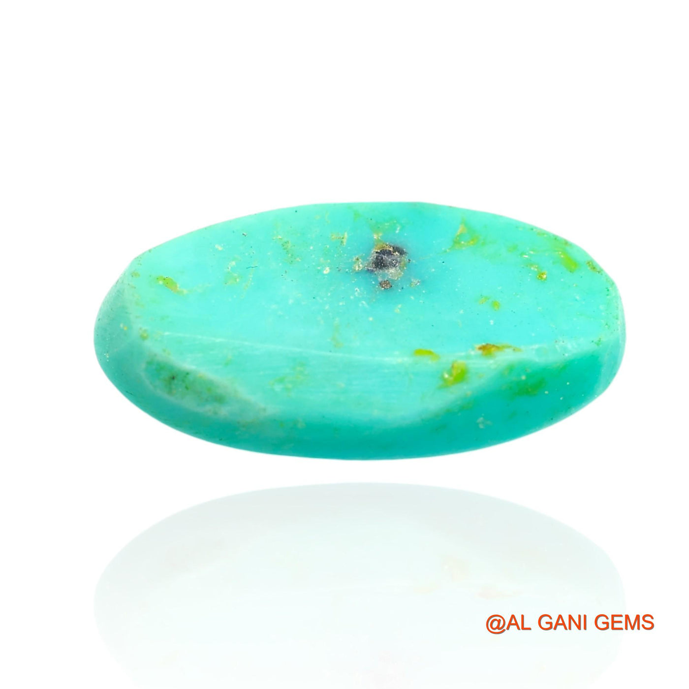 11.00 Cts Unheated Arizona Turquoise Loose Gemstone Oval Cabochon Natural 20x11x6 mm T-310