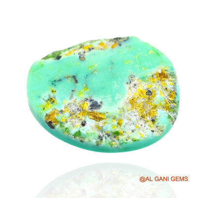 Natural Untreated Turquoise Loose Gemstone Oval Cabochon From Arizona 13.00 Cts 18x15x5 mm T-311