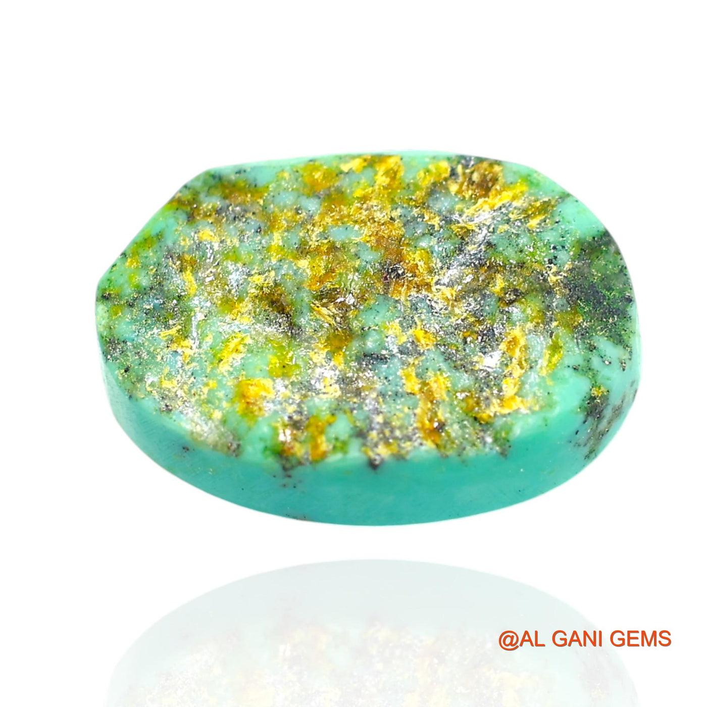 14.00 Cts Natural Arizona Turquoise Loose Gemstone Oval Cabochon 18x13x6 mm T-314