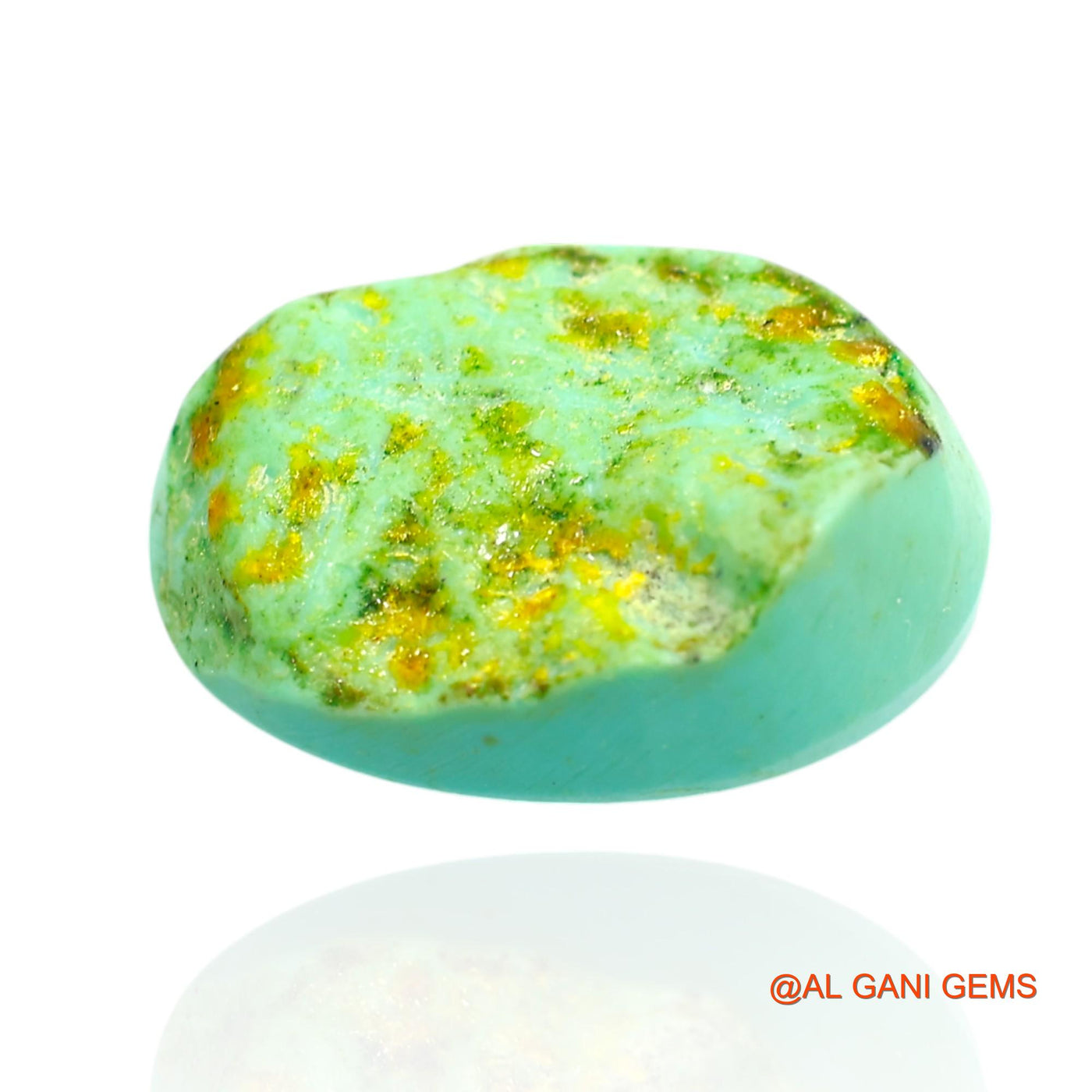 10.00 Cts Natural Arizona Turquoise Loose Gemstone Oval Cabochon 18x13x7 mm T-315