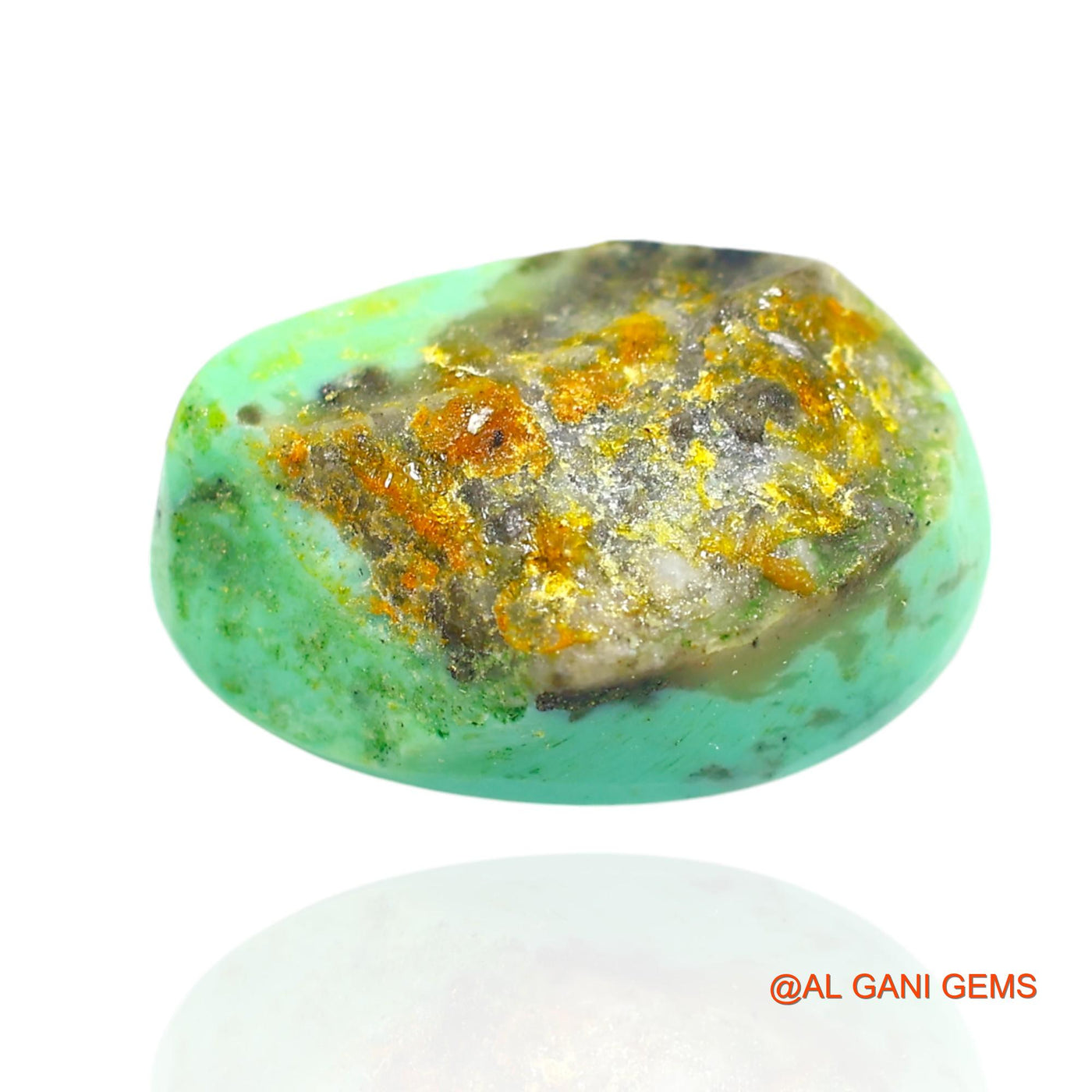 13.00 Cts Natural Arizona Turquoise Loose Gemstone Oval Cabochon 18x12x7 mm T-317