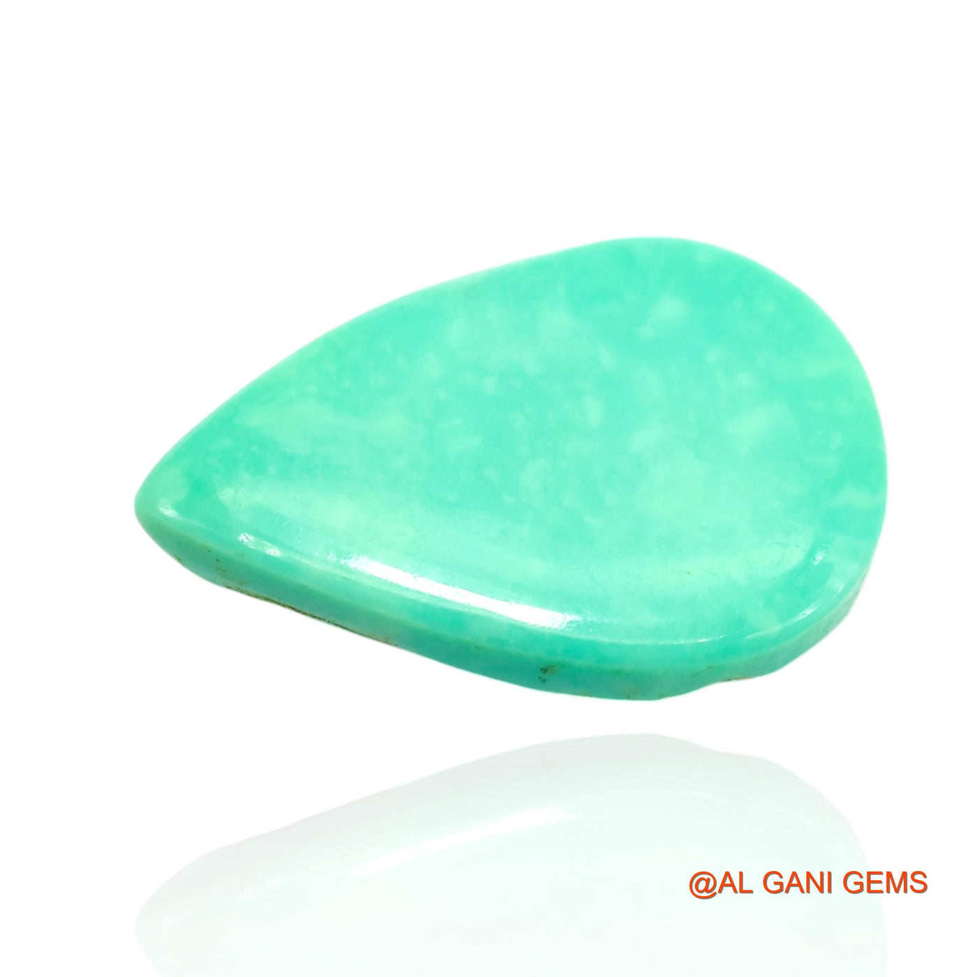 Natural Untreated Turquoise Loose Gemstone Pear Cabochon From Arizona 10.00 Cts 19x13x5 mm T-318