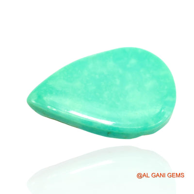 Natural Untreated Turquoise Loose Gemstone Pear Cabochon From Arizona 10.00 Cts 19x13x5 mm T-318