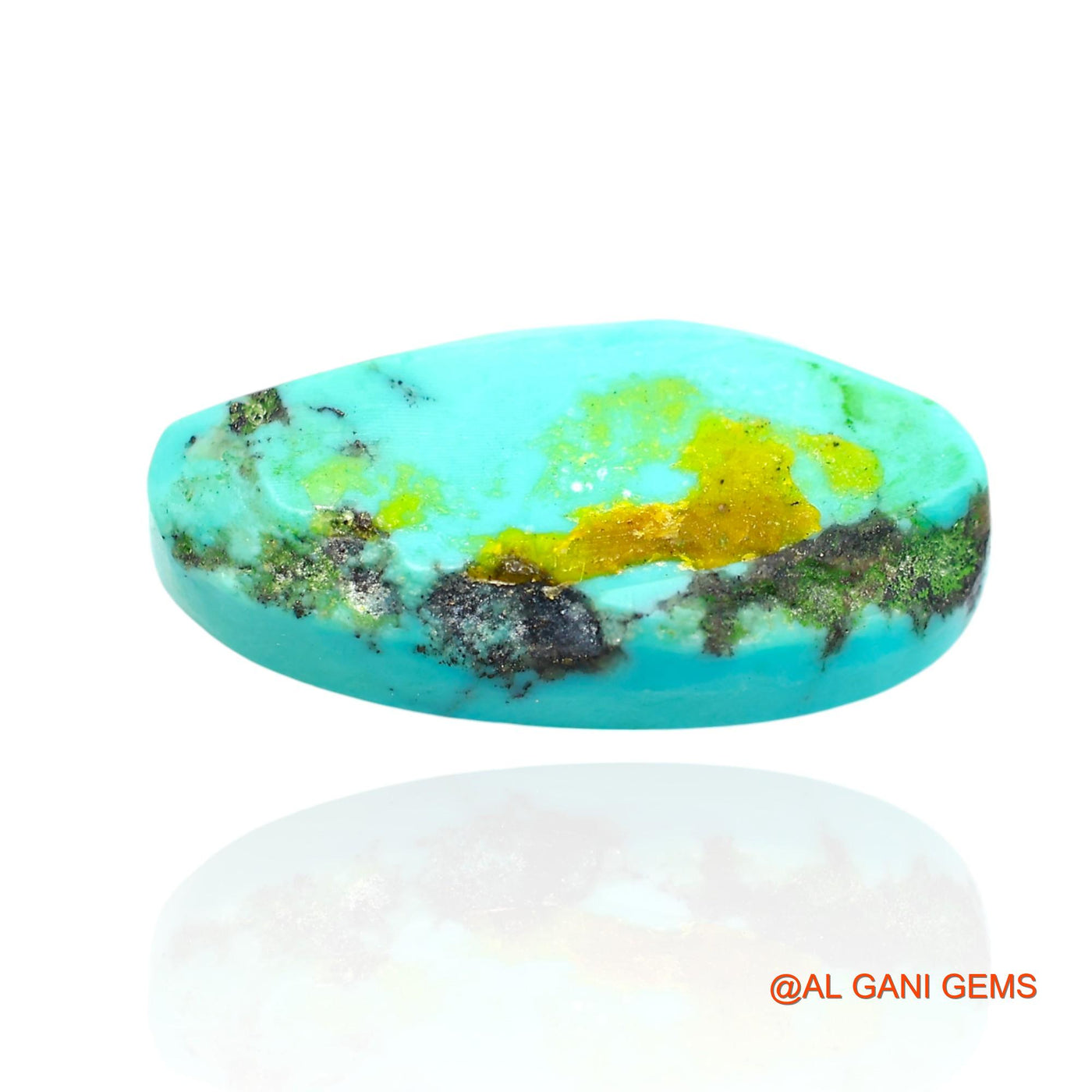 14.00 Cts Natural Arizona Turquoise Oval Cabochon Loose Gemstone For Jewelry 24x11x6 mm T-31