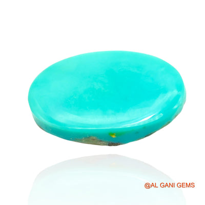 10.00 Cts Unheated Arizona Turquoise Loose Gemstone Oval Cabochon Natural 19x11x5 mm T-323