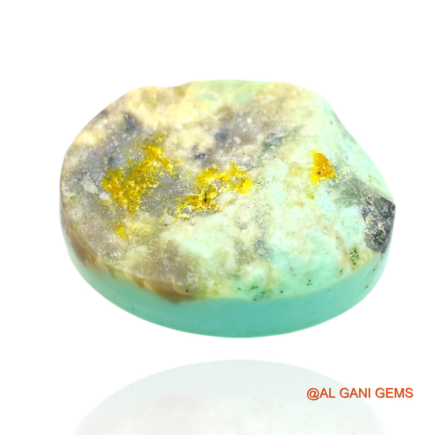 11.00 Cts Natural Arizona Turquoise Oval Cabochon Loose Gemstone For Jewelry 17x13x6 mm T-328