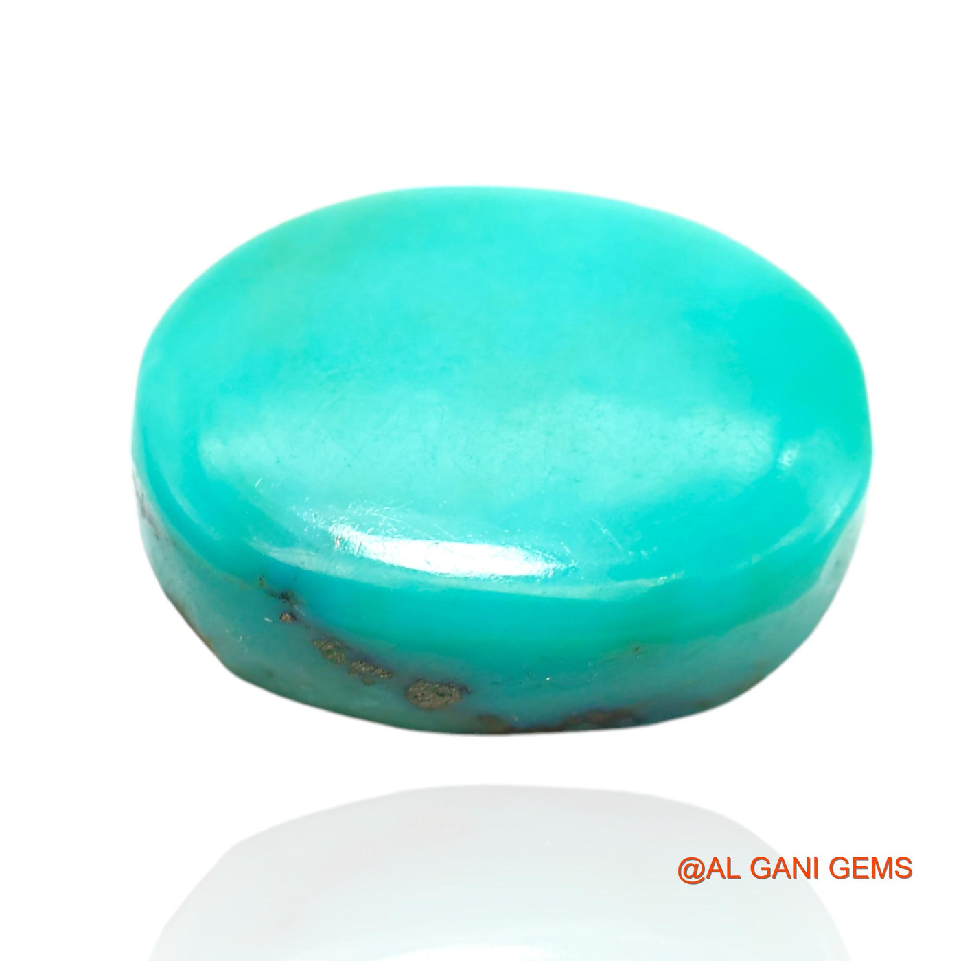 14.00 Cts Natural Arizona Turquoise Loose Gemstone Oval Cabochon 17x12x6 mm T-342