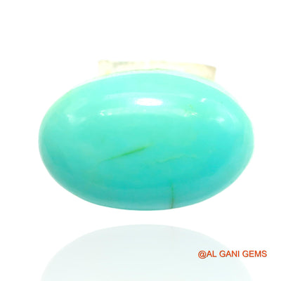16.00 Cts Natural Arizona Turquoise Loose Gemstone Oval Cabochon 17x11x9 mm T-352