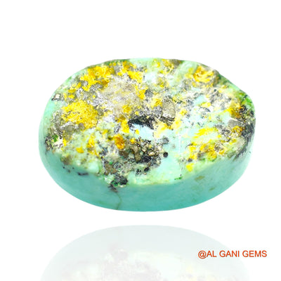 16.00 Cts Natural Arizona Turquoise Loose Gemstone Oval Cabochon 17x11x9 mm T-352