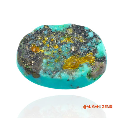 Natural Untreated Turquoise Loose Gemstone Oval Cabochon From Arizona 12.00 Cts 16x12x7 mm T-356