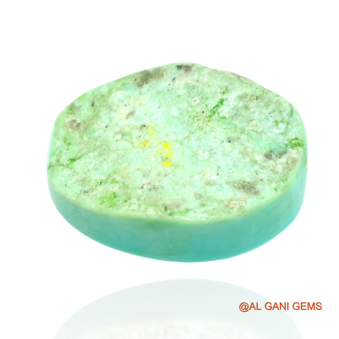 12.00 Cts Natural Arizona Turquoise Loose Gemstone Oval Cabochon 16x11x8 mm T-364