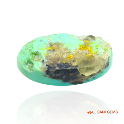 Natural Untreated Turquoise Loose Gemstone Oval Cabochon From Arizona 9.00 Cts 17x10x6 mm T-368