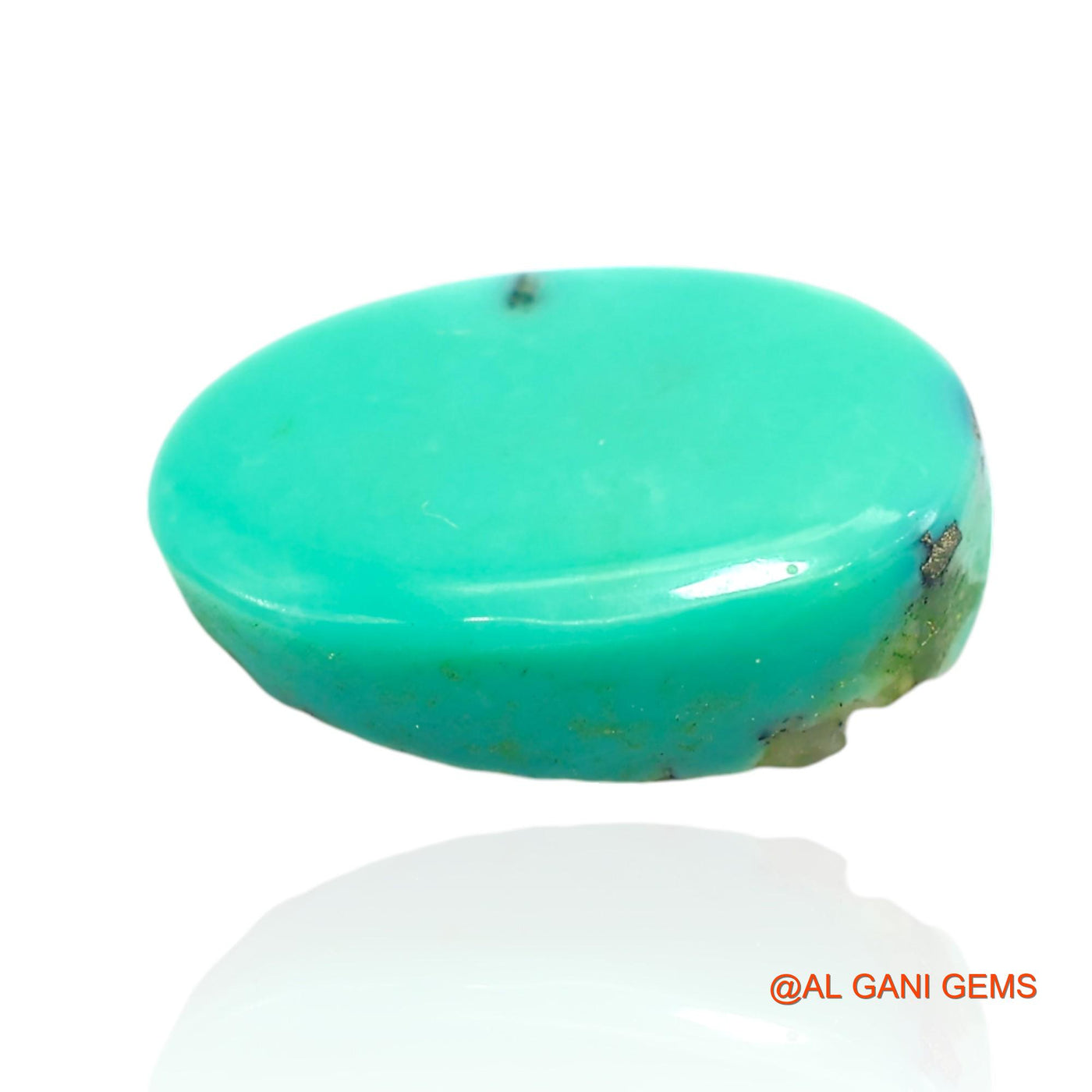 Natural Untreated Turquoise Loose Gemstone Oval Cabochon From Arizona 7.00 Cts 16x10x5 mm T-370