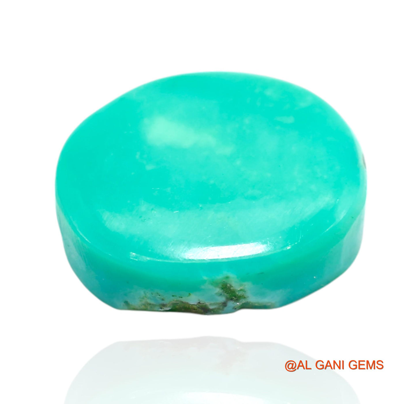11.00 Cts Natural Arizona Turquoise Loose Gemstone Oval Cabochon 15x13x5 mm T-371