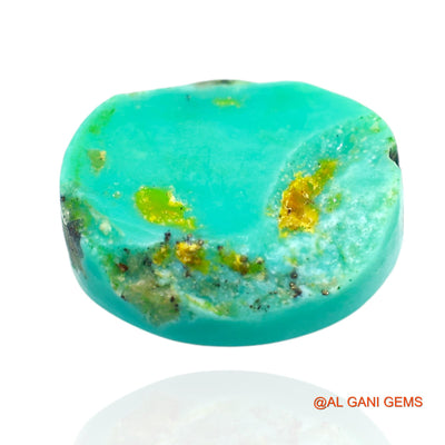 11.00 Cts Natural Arizona Turquoise Loose Gemstone Oval Cabochon 15x13x5 mm T-371