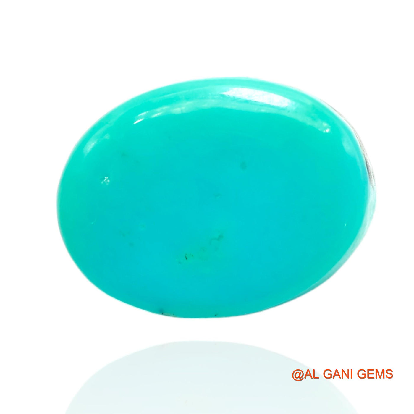 10.00 Cts Unheated Arizona Turquoise Loose Gemstone Oval Cabochon Natural 15x12x5 mm T-373