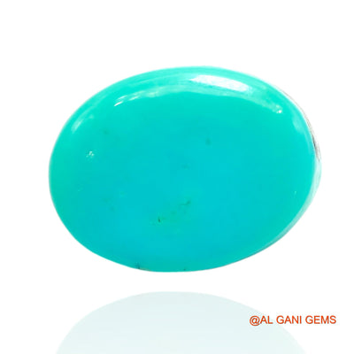 10.00 Cts Unheated Arizona Turquoise Loose Gemstone Oval Cabochon Natural 15x12x5 mm T-373