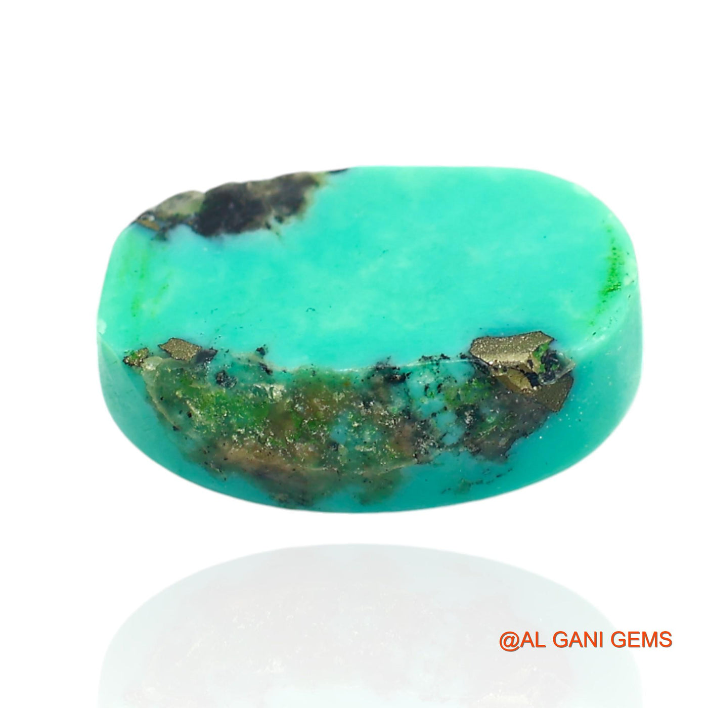 10.00 Cts Natural Arizona Turquoise Loose Gemstone Oval Cabochon 16x10x5 mm T-375