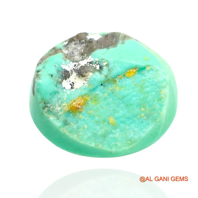 Natural Untreated Turquoise Loose Gemstone Oval Cabochon From Arizona 12.00 Cts 15x14x8 mm T-378