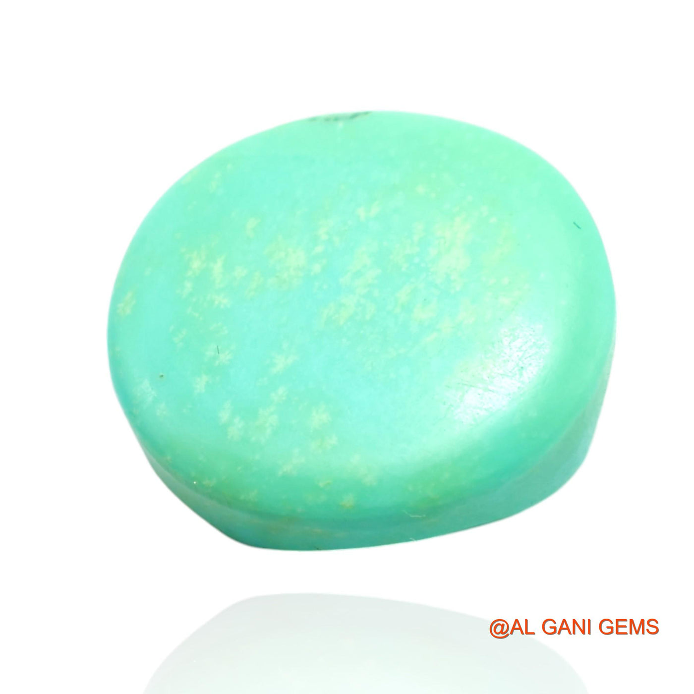 Natural Untreated Turquoise Loose Gemstone Oval Cabochon From Arizona 8.00 Cts 15x13x6 mm T-379
