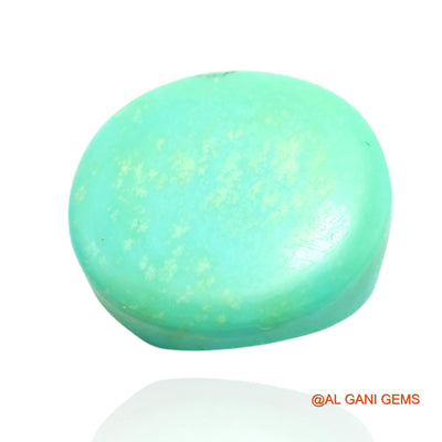 Natural Untreated Turquoise Loose Gemstone Oval Cabochon From Arizona 8.00 Cts 15x13x6 mm T-379