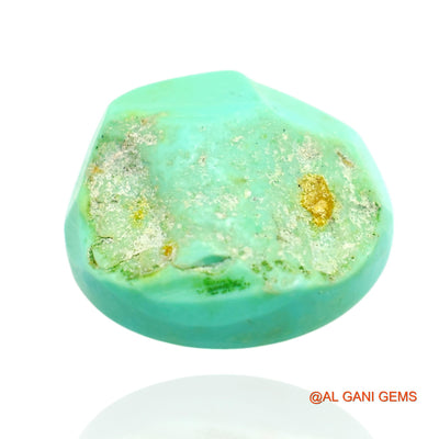 Natural Untreated Turquoise Loose Gemstone Oval Cabochon From Arizona 8.00 Cts 15x13x6 mm T-379