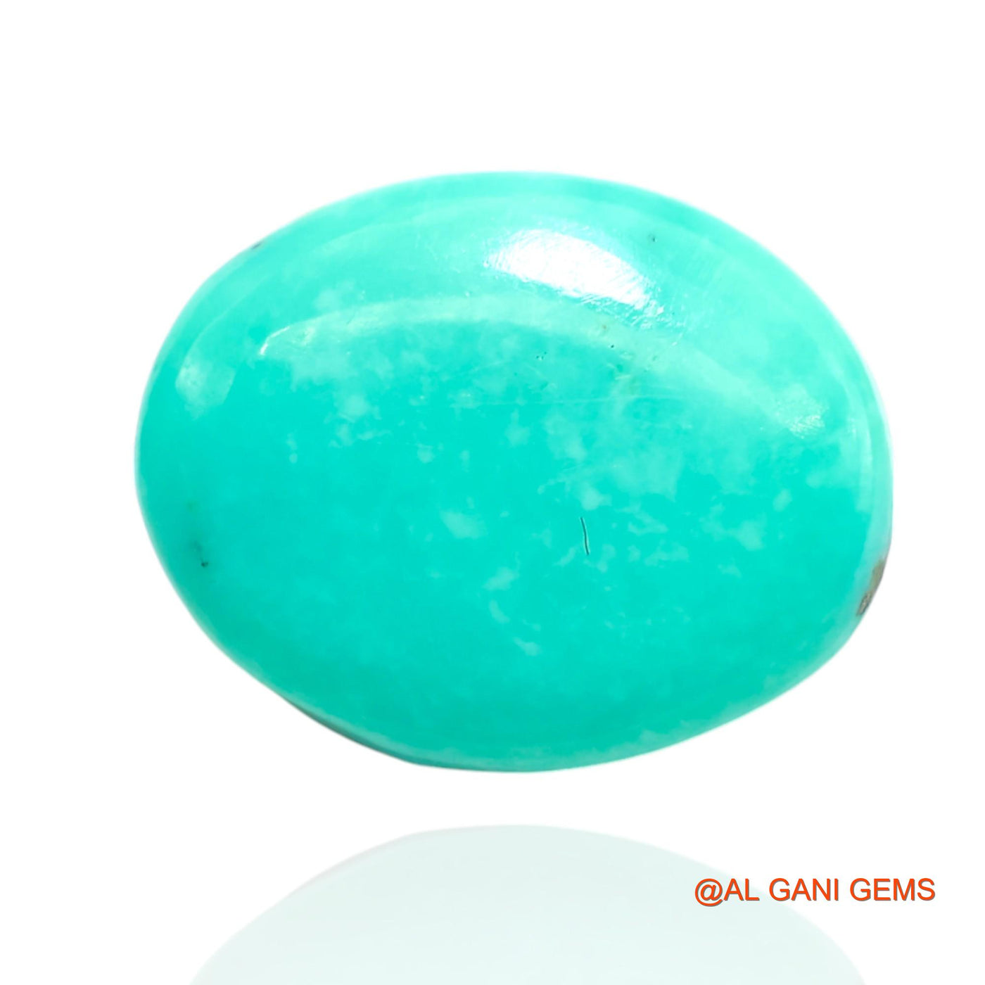 11.00 Cts Unheated Arizona Turquoise Loose Gemstone Oval Cabochon Natural 16x12x7 mm T-380