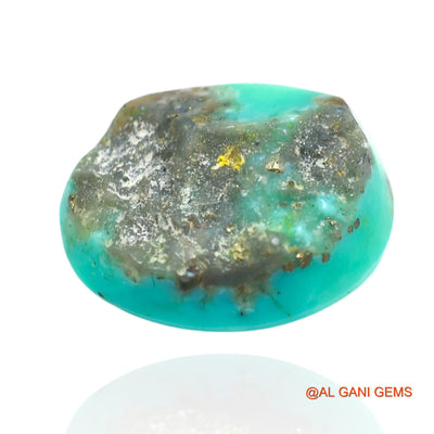 11.00 Cts Unheated Arizona Turquoise Loose Gemstone Oval Cabochon Natural 16x12x7 mm T-380