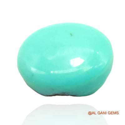 11.00 Cts Unheated Arizona Turquoise Loose Gemstone Oval Cabochon Natural 15x12x7 mm T-385