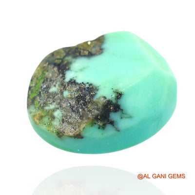 11.00 Cts Unheated Arizona Turquoise Loose Gemstone Oval Cabochon Natural 15x12x7 mm T-385