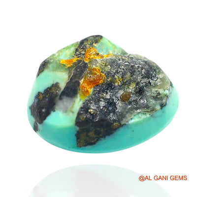 12.00 Cts Natural Arizona Turquoise Loose Gemstone Oval Cabochon 16x11x9 mm T-386