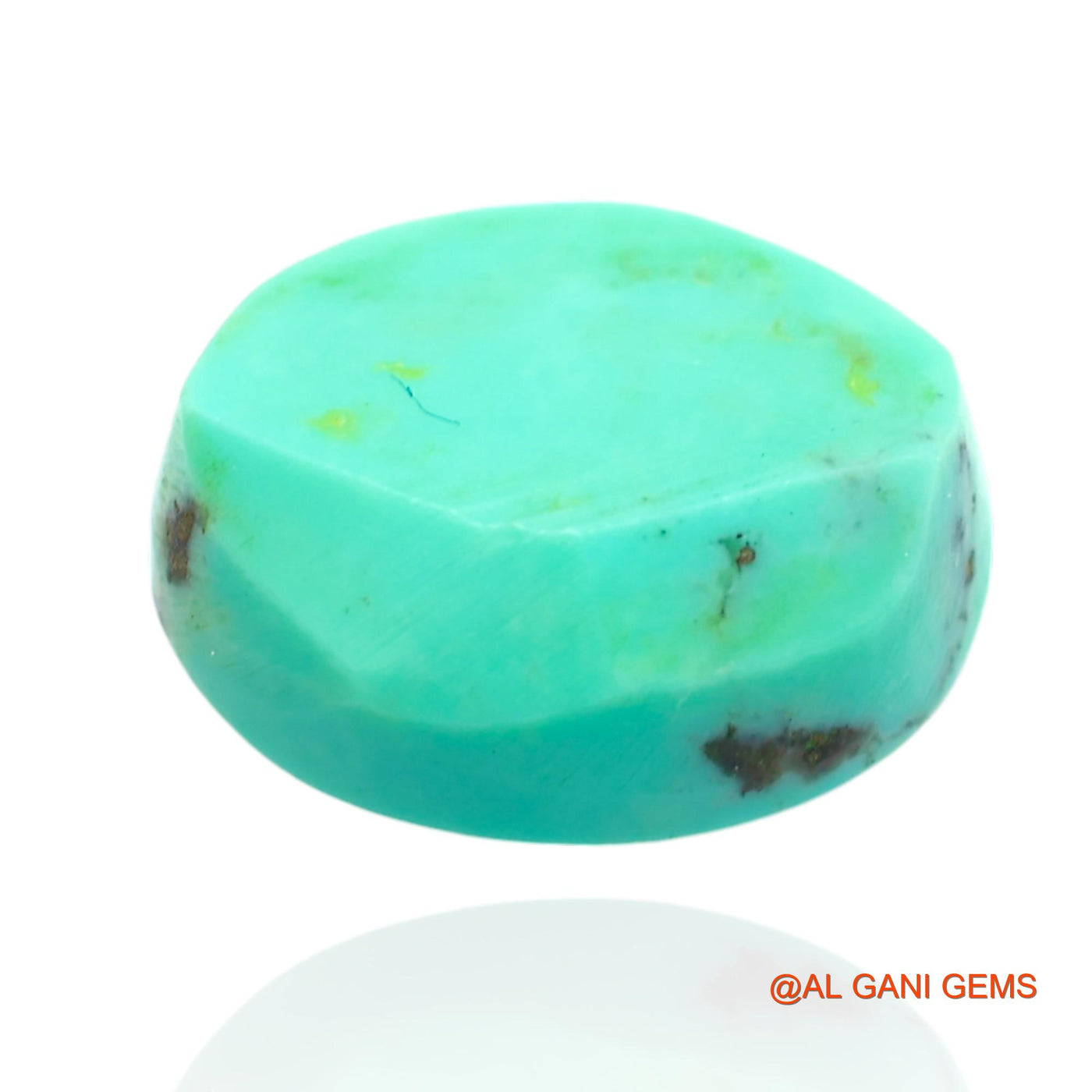 Natural Untreated Turquoise Loose Gemstone Oval Cabochon From Arizona 10.00 Cts 15x12x7 mm T-391