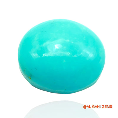 Natural Untreated Turquoise Loose Gemstone Oval Cabochon From Arizona 14.00 Cts 15x13x9 mm T-392