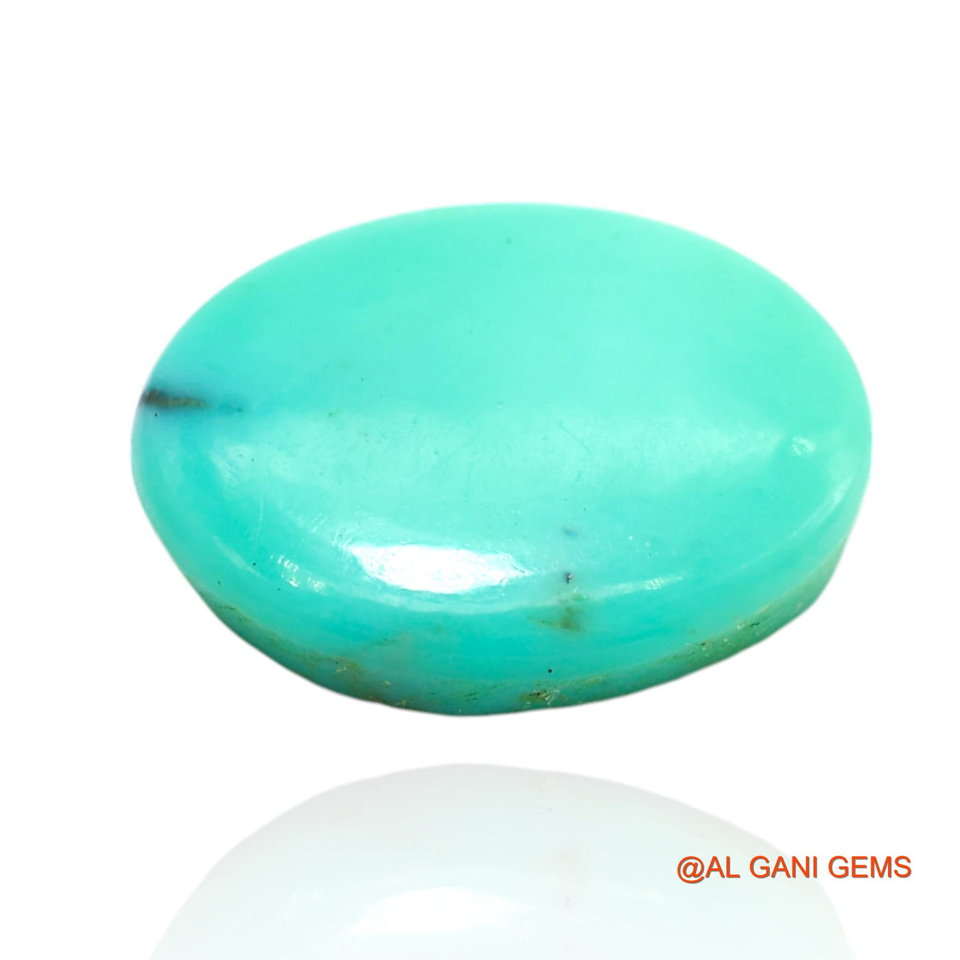 Natural Untreated Turquoise Loose Gemstone Oval Cabochon From Arizona 8.00 Cts 16x12x4 mm T-394