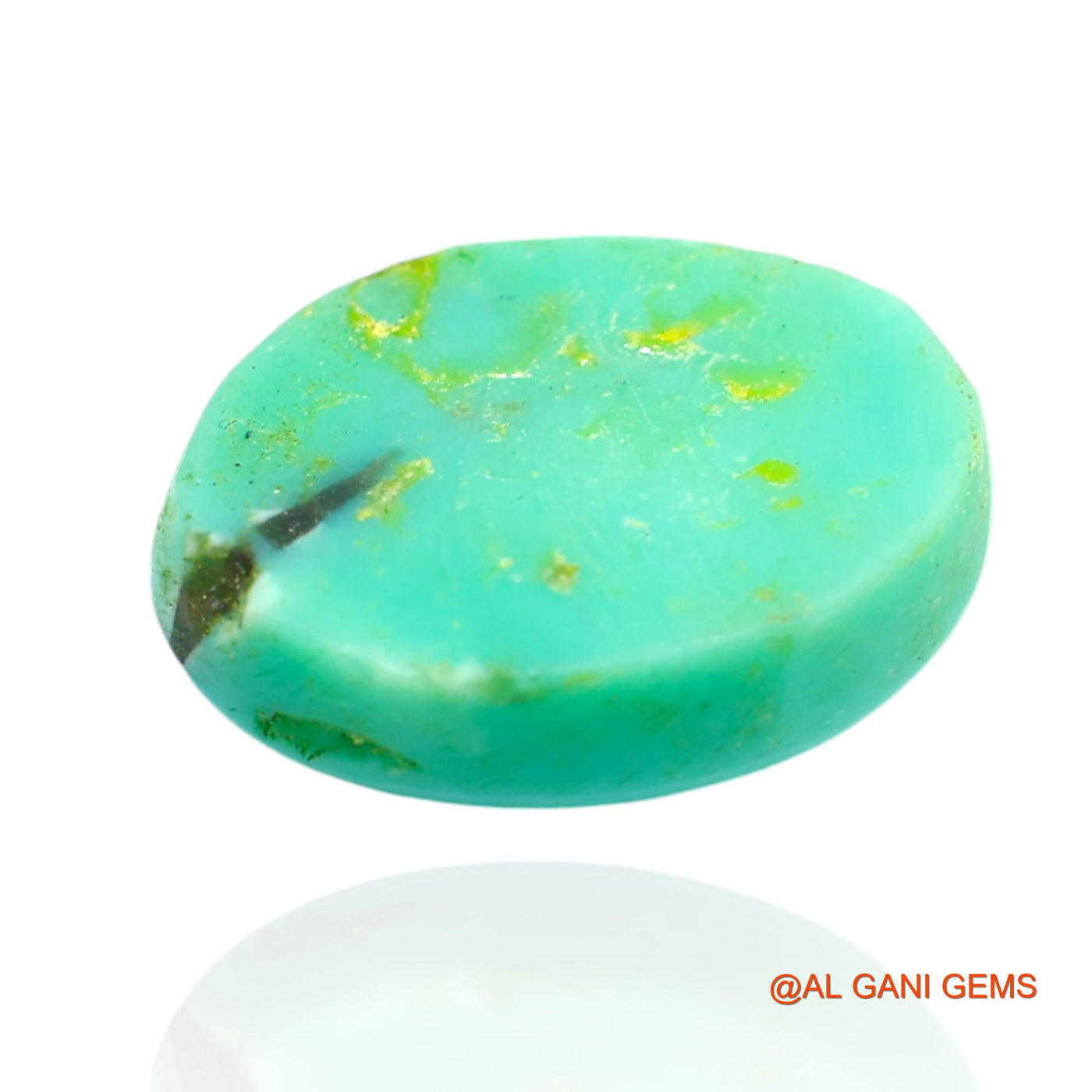 Natural Untreated Turquoise Loose Gemstone Oval Cabochon From Arizona 8.00 Cts 16x12x4 mm T-394