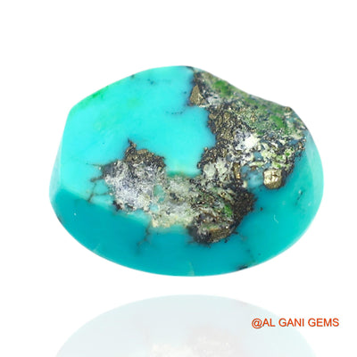 10.00 Cts Natural Arizona Turquoise Loose Gemstone Oval Cabochon 15x11x7 mm T-396