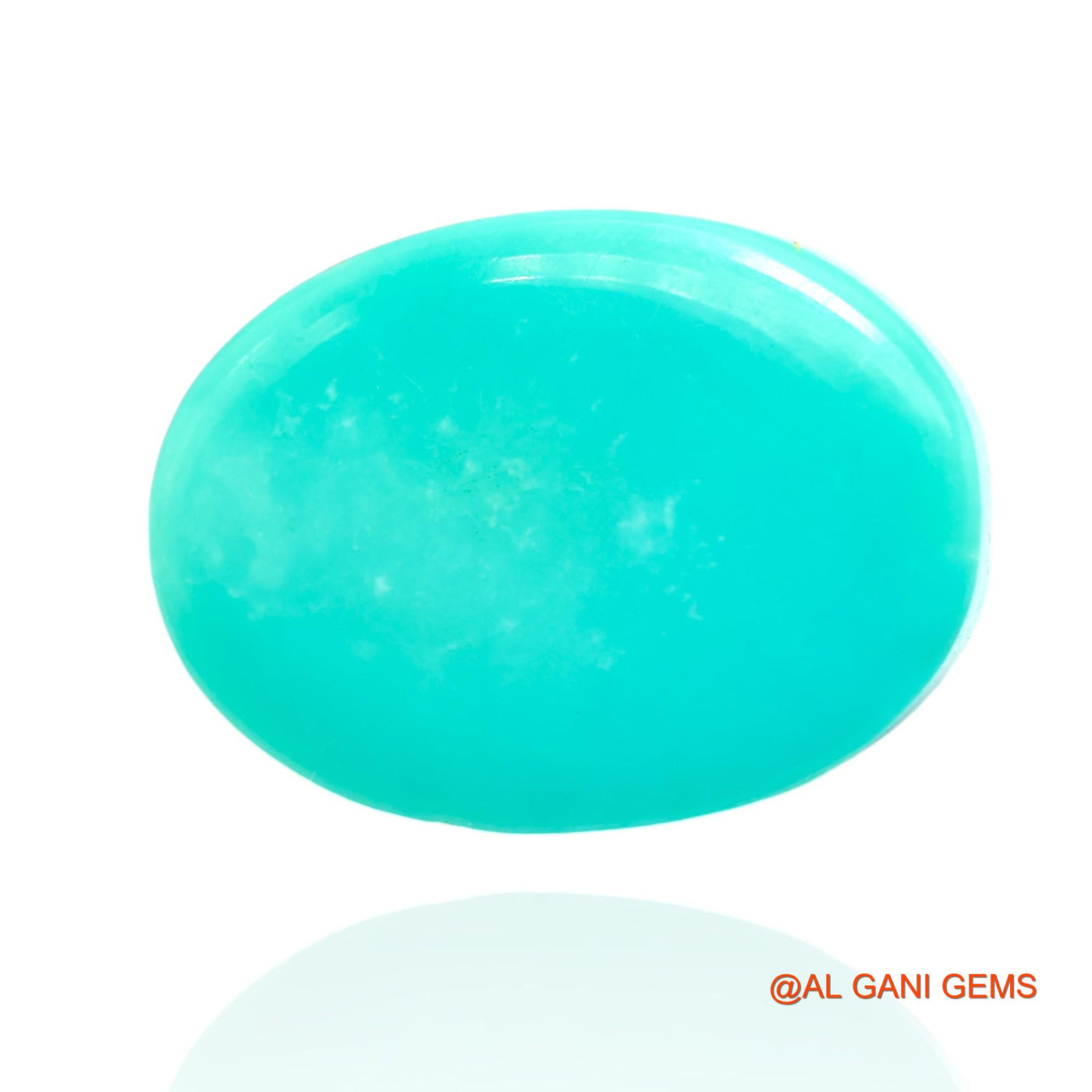 15.00 Cts Unheated Arizona Turquoise Loose Gemstone Oval Cabochon Natural 20x14x7 mm T-39
