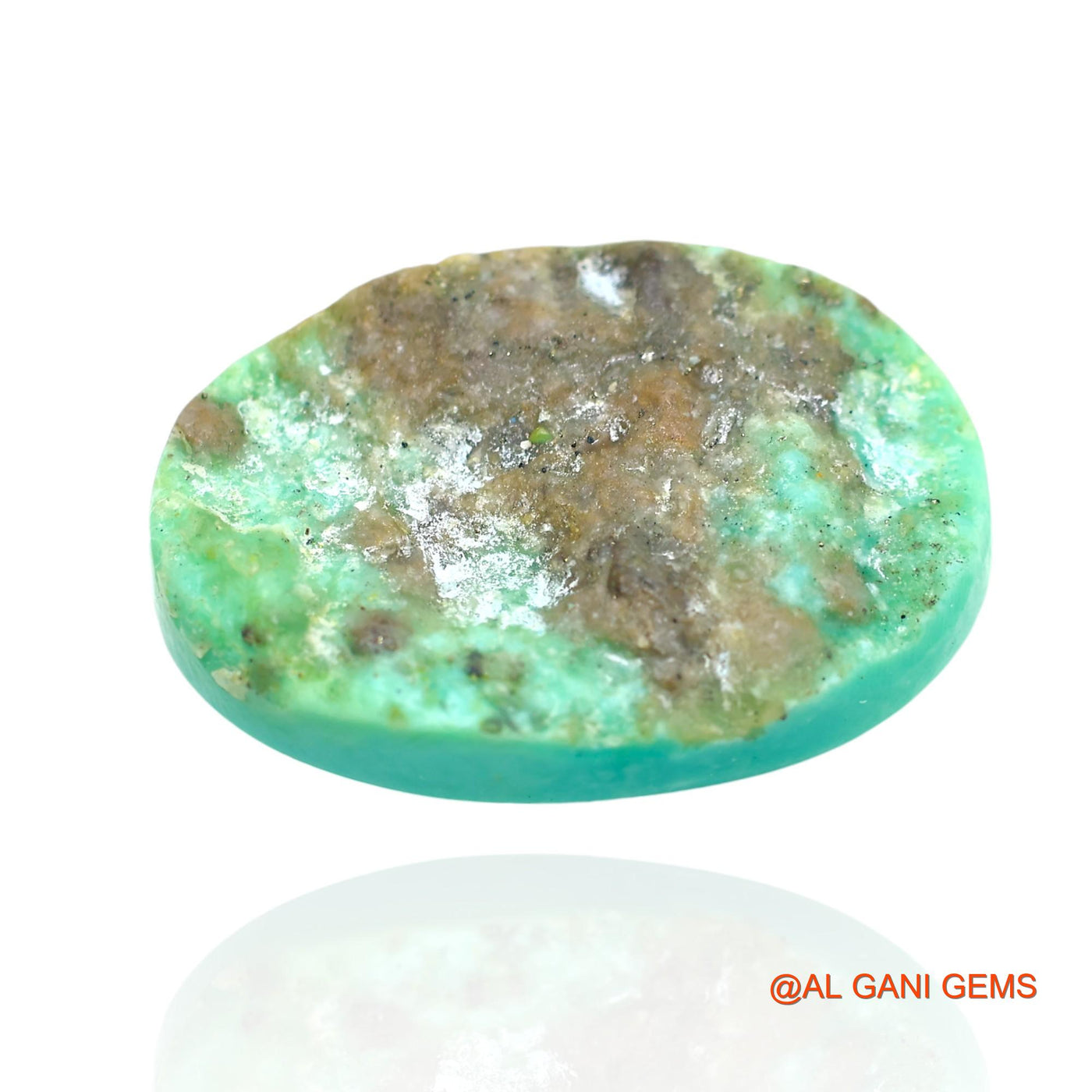 Natural Untreated Turquoise Loose Gemstone Oval Cabochon From Arizona 25.00 Cts 25x17x6 mm T-3