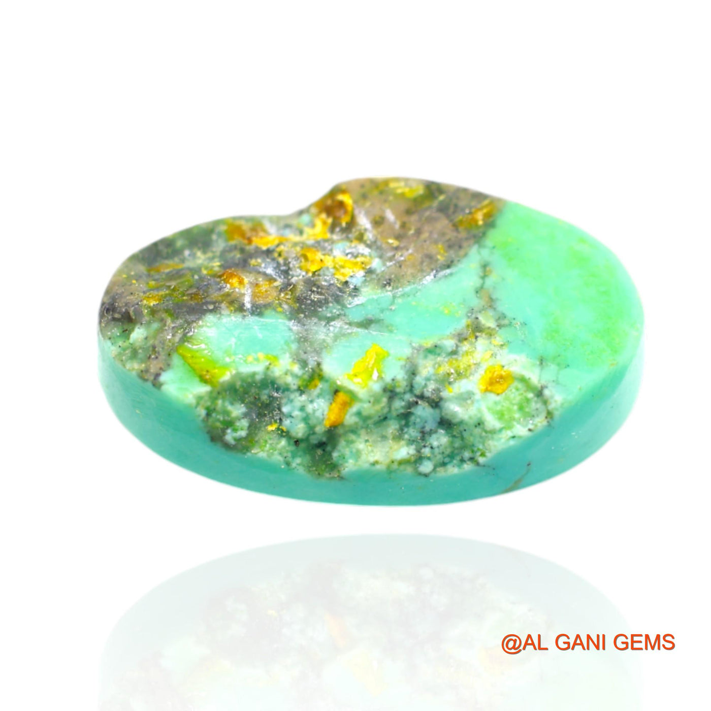 Natural Untreated Turquoise Loose Gemstone Oval Cabochon From Arizona 25.00 Cts 25x15x8 mm T-405
