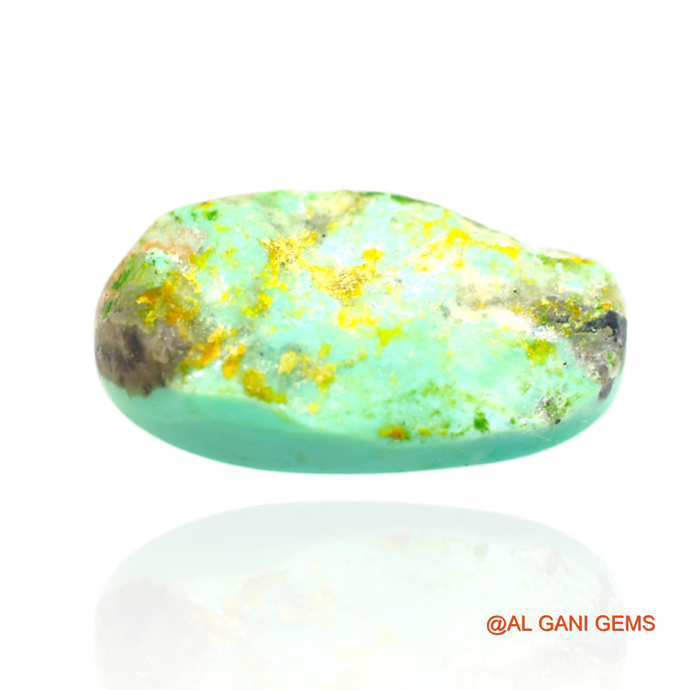 Natural Untreated Turquoise Loose Gemstone Oval Cabochon From Arizona 20.00 Cts 24x13x8 mm T-412